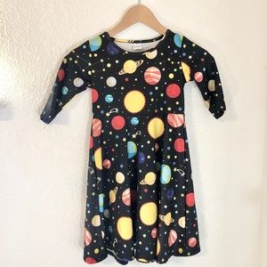Girls Ms Frizzle Dress Magic School Bus Black Planet Print Size Medium